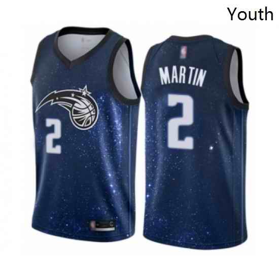 Youth Orlando Magic 2 Jarell Martin Swingman Blue Basketball Jersey City Edition